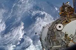 «Прогресс М-06М»  на подлете к станции