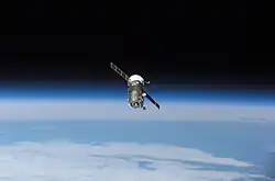 ТГК «Прогресс М-47» в автономном полёте. После расстыковки с МКС