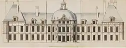 Шато де Мёдон. Центральный павильон. Проект. Ок. 1655