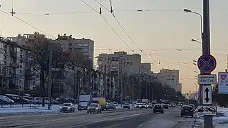 Вид с конца проспекта