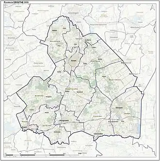 Дренте на карте