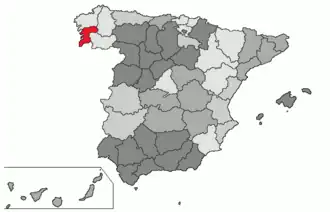 Понтеведра на карте