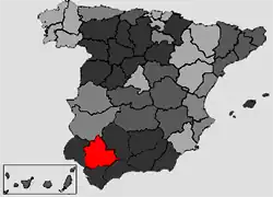 Севилья на карте