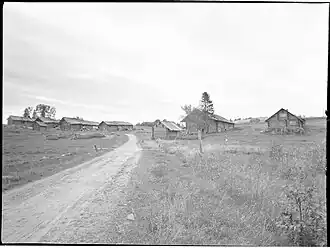 Вид на деревню в 1943 году