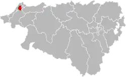 Англет на карте