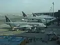 Самолёт Qatar Airways на перроне аэропорта Хамад