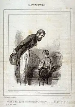 Поль Гаварни. Серия «Les Enfants Terribles» № 10, около 1840