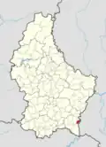 Расположение коммуны на карте Люксембурга