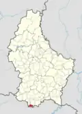 Расположение коммуны на карте Люксембурга