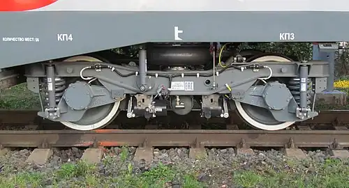 Неприводная тележка (исполнение 753.10.31.00.011-01) вагона РА3-04403