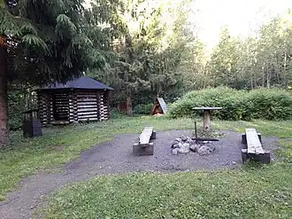 Место для пикника возле моста Ору