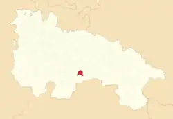 Расположение муниципалитета на карте провинции