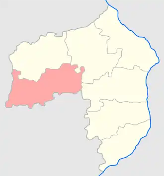 Конский уезд на карте