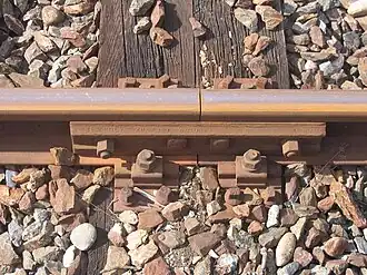 Стык на шпале