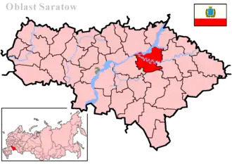 Балаковский район на карте