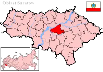 Марксовский район на карте