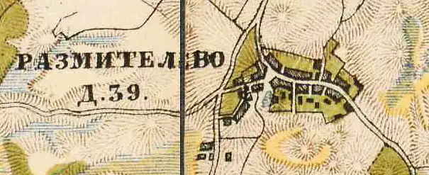 План деревни Разметелево. 1885 год