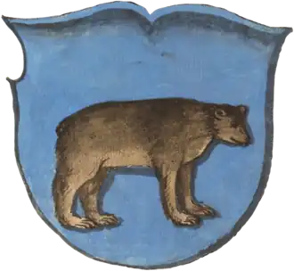 Герб Киевского воеводства с 1517 г. Из гербовника Stemmata Polonica. Ок. 1555 г.