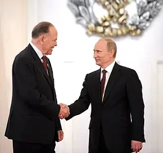 Р. В. Петров и В. В. Путин, 2012