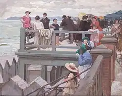 Чёрная няня, пляж Кабур. Ок. 1920. Холст, масло. Частное собрание