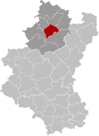 Расположение муниципалитета на карте провинции