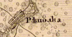 Деревня Реполка на карте 1863 года