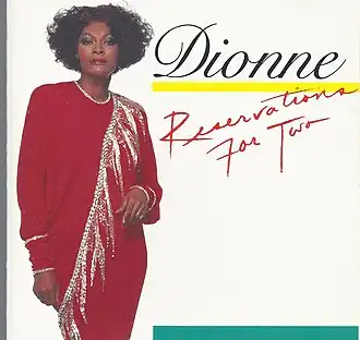 Обложка альбома Дайон Уорвик «Reservations for Two» (1987)