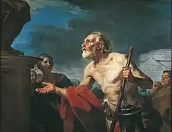 Диоген, просящий милостыню у статуй. 1767. Холст, масло. Музей Августинцев, Тулуза