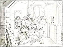 Мориц Ретч.  Песня о колоколе, иллюстрация к балладе Шиллера,