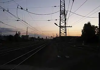 Северная горловина станции ранним утром