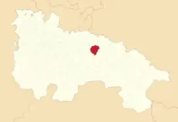 Расположение муниципалитета на карте провинции