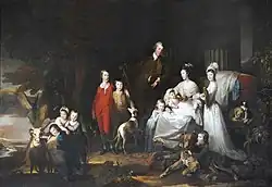 Ямайский плантатор Генри Доукинс (англ.[англ.]; англ. Henry Dawkins) со своим семейством (Британский национальный фонд)