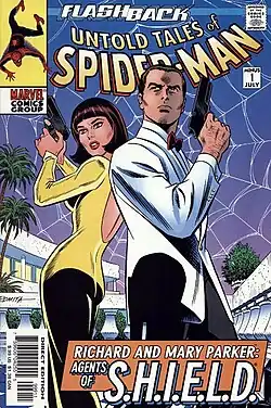 Ричард и Мэри Паркер в комиксе Untold Tales of Spider-Man #-1 (Июль, 1997)Художник — Джон Ромита-старший.