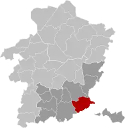 Расположение муниципалитета на карте провинции