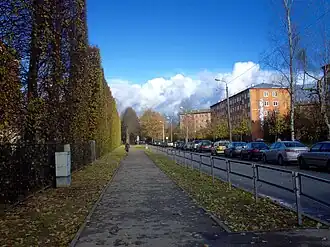 Вид вдоль улицы Агенскална