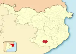 Расположение муниципалитета на карте провинции
