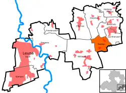 Родден на карте района и округа