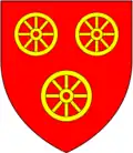 Герб Пейна де Роэ и его дочери Екатерины Суинфорд до 1396 года