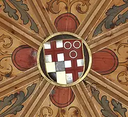 Изображение герба епископа Хуго фон Хоэнланденберга в церкви св. Верены (Роггенбойрен, Деггенхаузерталь)