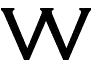 Латинская W
