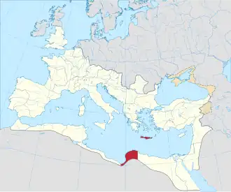 Крит и Киренаика на карте