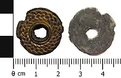 Тройная 4х24 ТГ, брошь, римский период, вероятно, ок. 3-4 век, музей Portable Antiquities Scheme