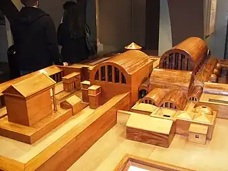 Реконструированная модель римских терм и храма Сулис на период IV века.
