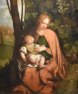 Мадонна с Младенцем. Ок. 1507. Бумага на холсте, масло. Лувр, Париж