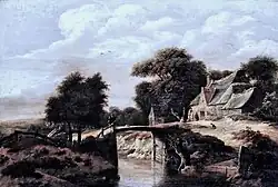 Маленький мостик. До 1678. Дерево, масло. Музей изобразительного искусства, Страсбург