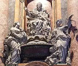 Надгробие папы Иннокентия XII. 1746. Мрамор. Собор Святого Петра, Рим