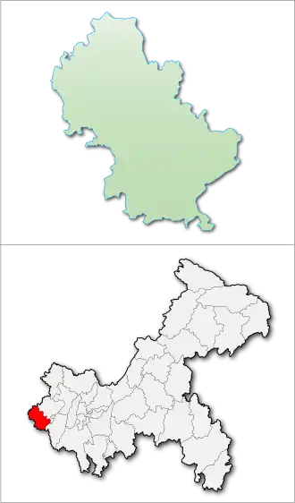 Жунчан на карте