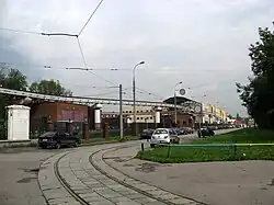 Подъезд к депо перед разворотным кругом