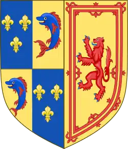 Герб, принятый Марией Стюарт (1558)