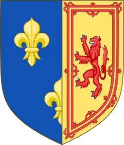 Герб, принятый Марией Стюарт (1560—1565)